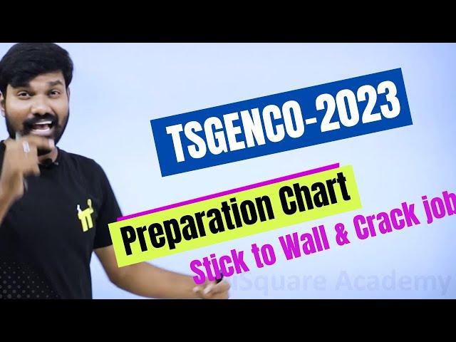 TSGENCO Preparation Chart | tsgenco ae notification 2023 | tsgenco notification 2023