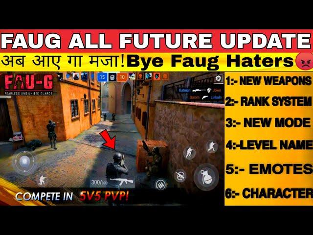 Faug All Upcoming Future Update  | Faug New Update | Avs Gaming Yt