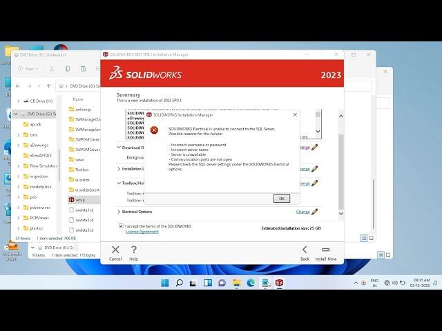 How To Fixed Solidworks Electrical is Unable to Connect to the SQL Server Error. . || Vk7projects