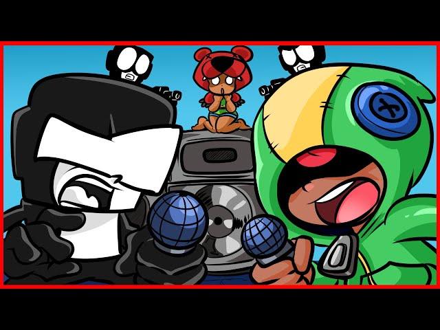 "UGH" But Every Turn Tankman vs Leon - Friday Night Funkin vs Brawl Stars Animation