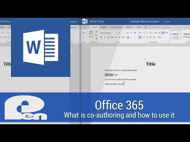 What is Co-Authoring and How it Works - Office 365