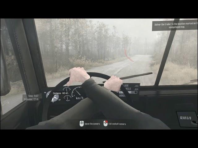 Spintires MudRUNNER Challenge THE RIG Cockpit CAMERA VIEW no DAMAGE TO ANY VEHICLE