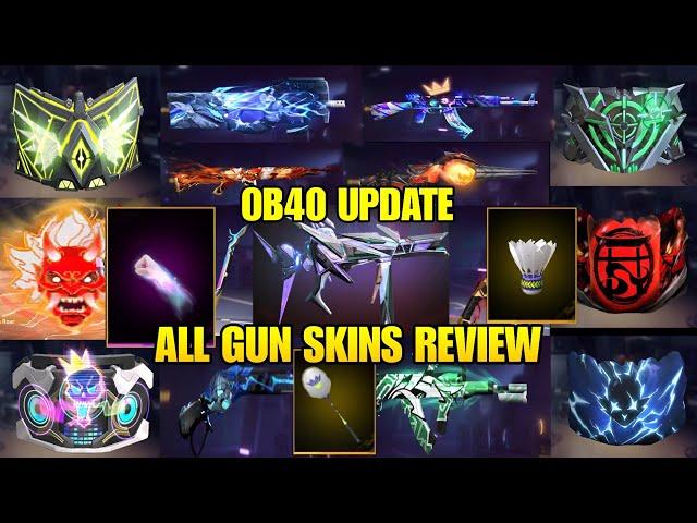 Ob40 Update All Legendary Weapon Skins | Upcoming All Weapon Skins Free Fire | Ob40 All Weapon Skins