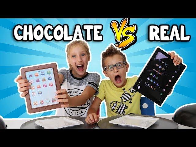 CHOCOLATE vs REAL!!!!!