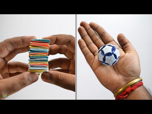 Unique Origami Paper Craft | Easy Paper Craft Idea | DIY Paper Ball | Paper Decoration Ideas For You