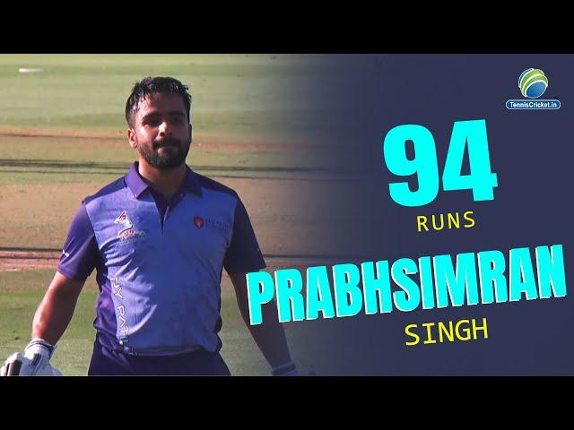 Prabhsimran Singh || 38 Balls 94 Runs || Dy Patil Trophy
