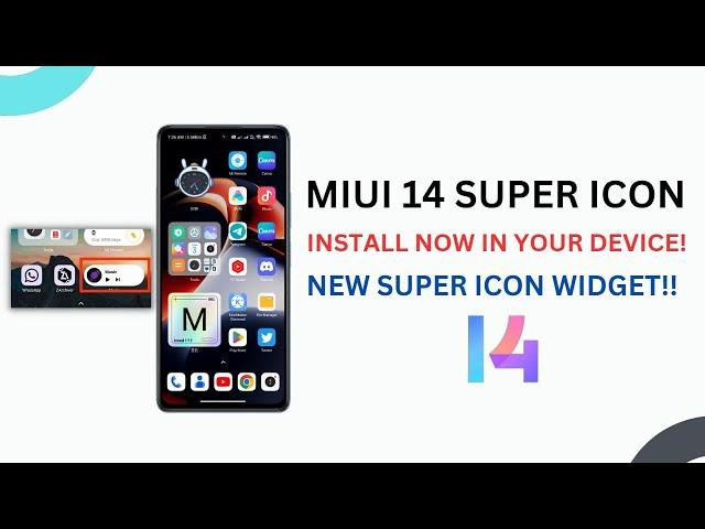 Install Super Icon in Global ROM | Hidden Super Icons Widgets is released for Global / India ROM!!