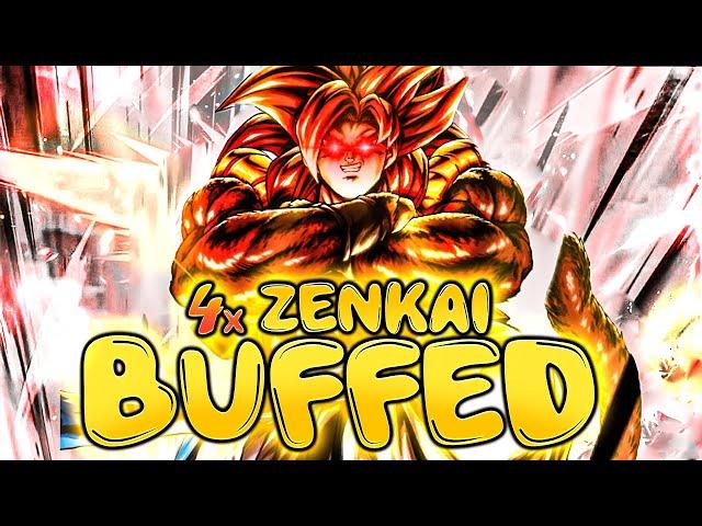 ULTRA SSJ4 GOGETA BUT QUADRUPLE BROKEN.. 4X ZENKAI BUFFED UG4 IS INSANE!! | Dragon Ball Legends