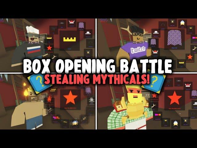 Unturned Mystery Box Opening Battle: STEALING MYTHICALS!