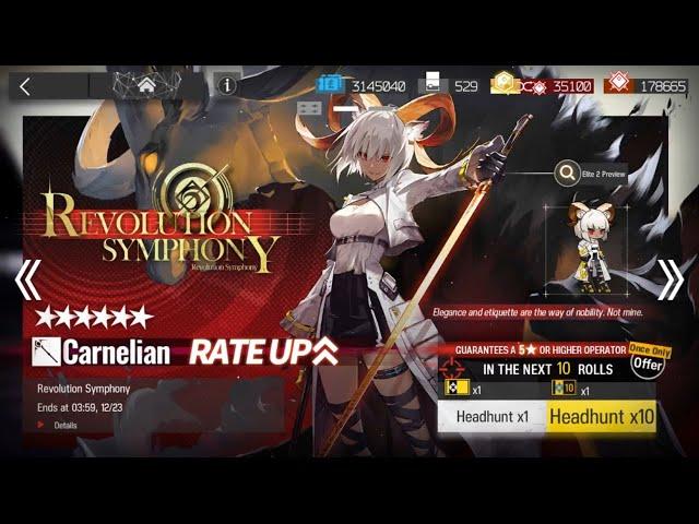 [Arknights] Rolling on the Revolution Symphony (Carnelian) Banner