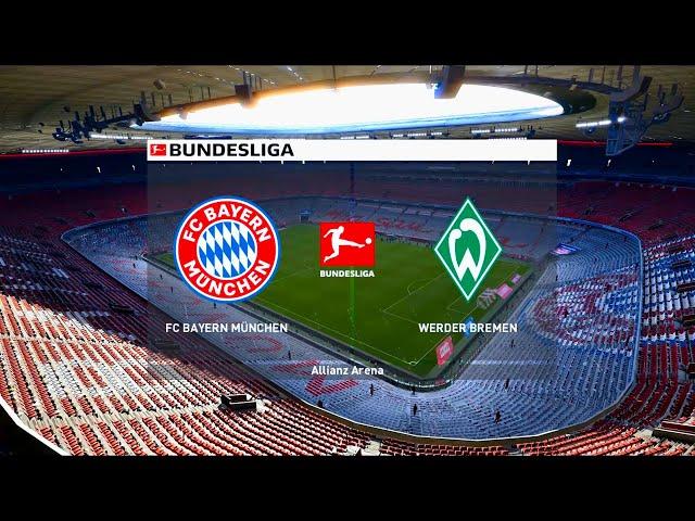 Bayern Munich vs Werder Bremen | Allianz Arena | 2020-21 Bundesliga | PES 2021