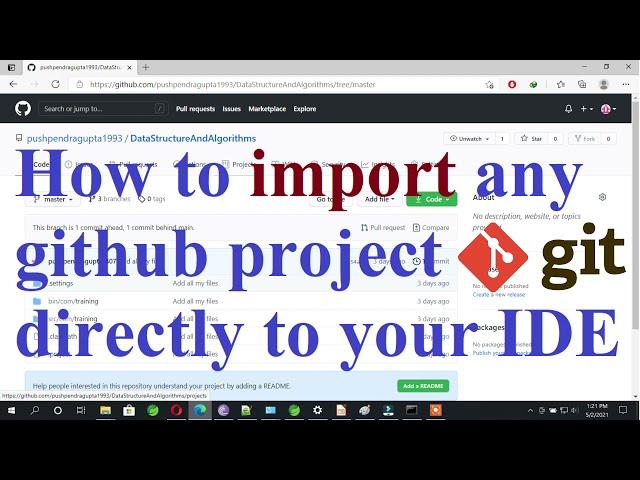 How to import project directly from github to eclipse