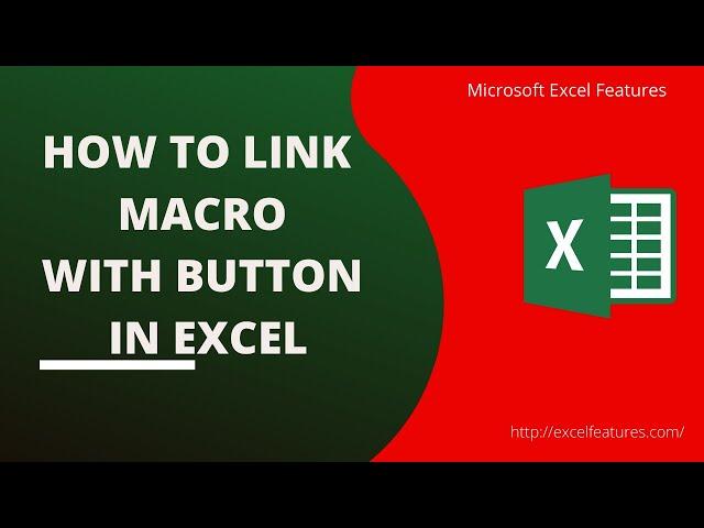 how to link macro with button in Microsoft excel. #macro