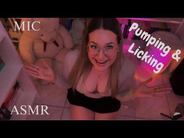 Kneeling ASMR | Mic Pumping & Licking  for Intense Tingles