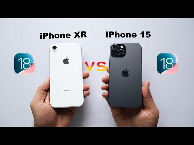 iPhone 15 vs iPhone XR Speed Test (iOS 18) | Are Old iPhones Dead Now? (HINDI)