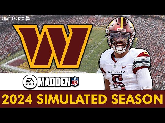 Commanders 2024 Season Simulation (Madden 25) | Final Record + Jayden Daniels Rookie Stat Projection