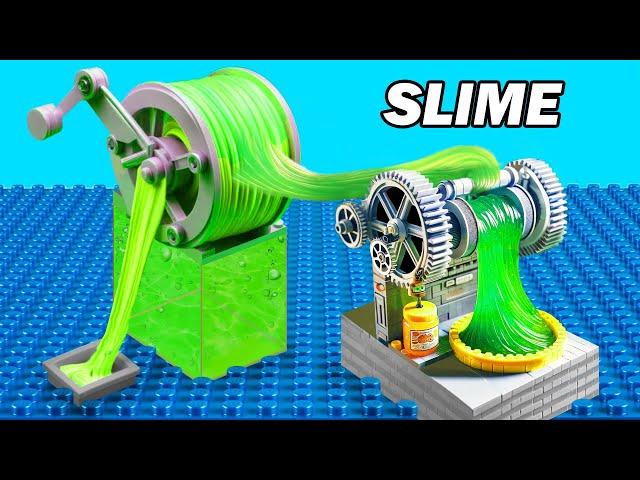 Satisfying with Secret LEGO Taffy Pulling Mix Slime Machine - Lego Technic