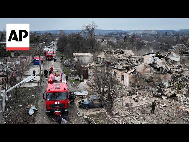 Aftermath of Russian attacks that hit Zaporizhzhia and Kherson in Ukraine