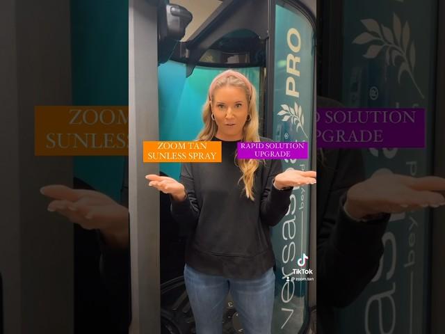 Who’s looking to take their spray tan to the NEXT level?  #zoomtan #zoomies #spraytan #tan