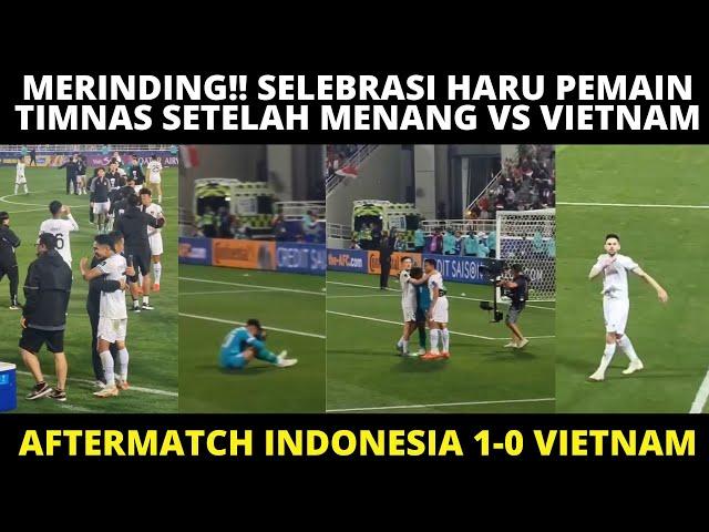 MERINDING!! BEGINI SELEBRASI TANGIS HARU PEMAIN TIMNAS INDONESIA SETELAH MENANG VS VIETNAM 1-0