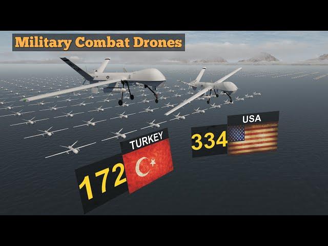 Military Combat Drones Strength by Country 2023 (UCAV)