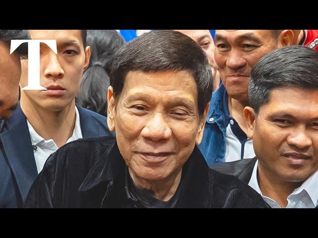 LIVE: Rodrigo Duterte arrives in Rotterdam to face ICC trial