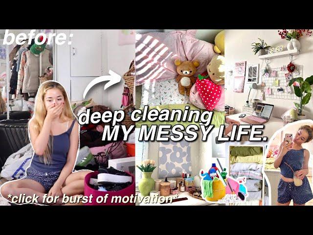 deep cleaning & decluttering my MESSY life for 2022