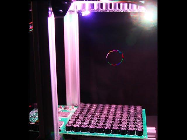 A Volumetric Display using an Acoustically Trapped Particle