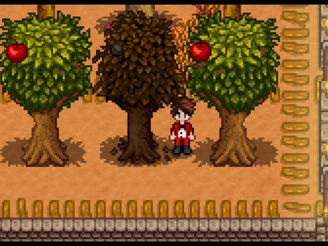 A Coal tree in Stardew Valley (Rare)