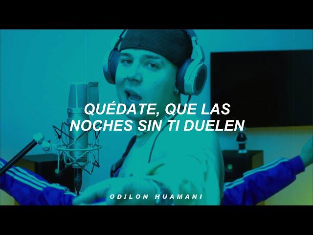 QUEVEDO || BZRP Music Sessions #52 (Letra) Quedate que las noches sin ti duelen