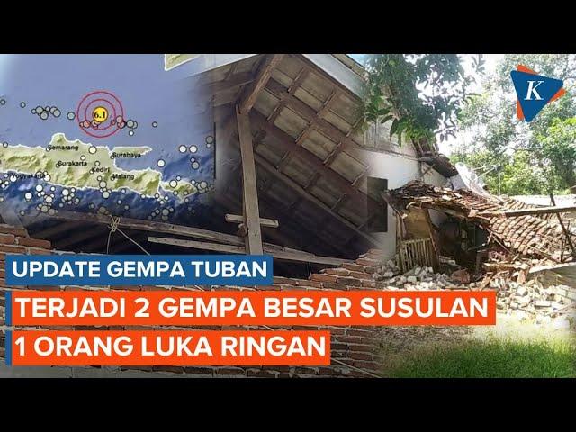 BNPB Catat Ada 2 Gempa Besar Susulan di Tuban, 8 Keluarga Terdampak