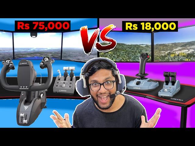 Rs 75,000 Flight Yoke VS Rs 18,000 Flight Joystick !