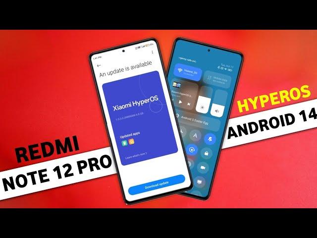 Redmi Note 12 Pro 5G HyperOS 1.0.1.0 Android 14 Update | 54+ Hidden Features | 12 Pro New Update