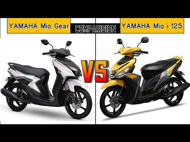 2022 Yamaha Mio Gear vs Yamaha Mio i 125 Scooter Comparison