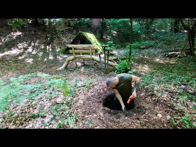 Dugout Shelter: Build a Tandoor Oven, Outdoor Cooking , Wooden Table Diy