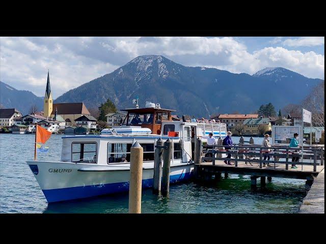 Rottach-Egern: Uferspaziergang am Tegernsee (in 4K)