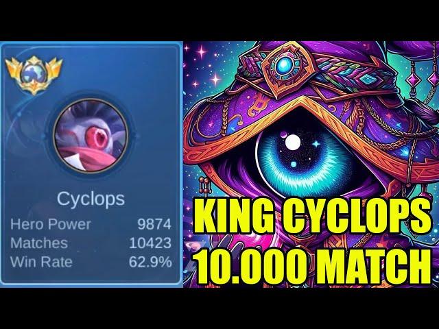 RAJA CYCLOPS 10.000 MATCH meta terbaru jadi jungler op banget di buff patch terbaru - mobile legends