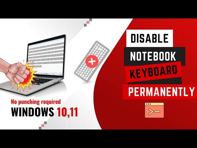 Stop Auto Key pressing | Disable Built-in Laptop Keyboard Permanently (+ Enable) | Windows 10,11