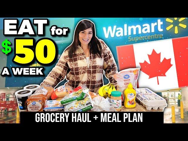 Eating for $50 a Week in Canada | EMERGENCY EXTREME BUDGET GROCERY HAUL & MEAL PLAN