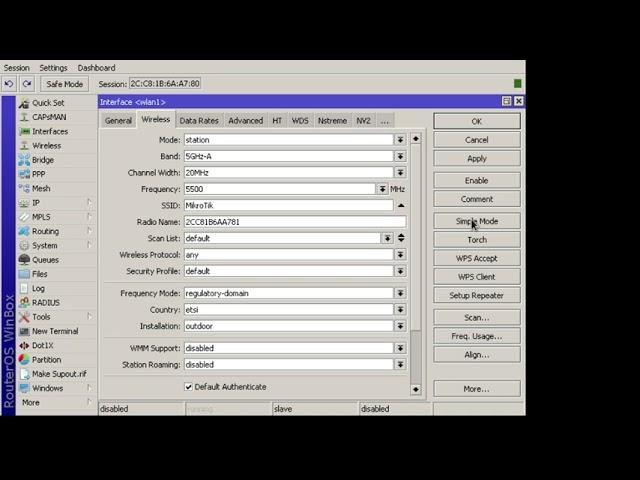 Setting dasar mikrotik LDF 5 Ghz AC sebagai Access Point PTP