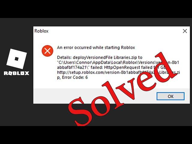 Roblox, An Error Occurred While Starting Roblox Error Windows 7/8/10 | Not Open Problem Roblox