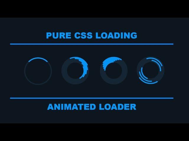 Pure CSS Loader UX -  Animated Loading effect for Your website Using HTML and CSS