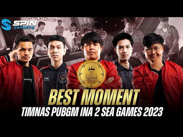 BEST MOMENTS PUBGM SQUAD INA2 DI SEA GAMES 2023! DOMINASI TOTAL INA2! 3X WWCD BERUNTUN!