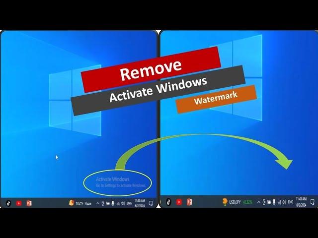 How to remove "Activate Windows" watermark in windows 10, 11