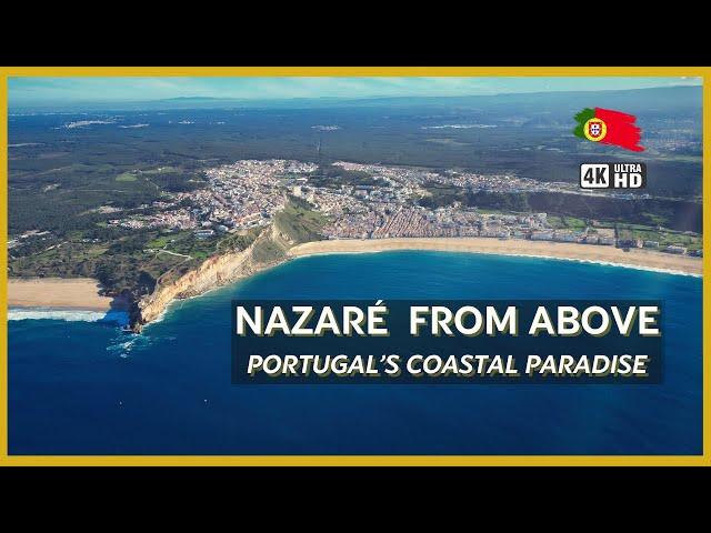 Nazaré Portugal: Big Waves, Cliffs, and Coastal Beauty 4K Drone Tour