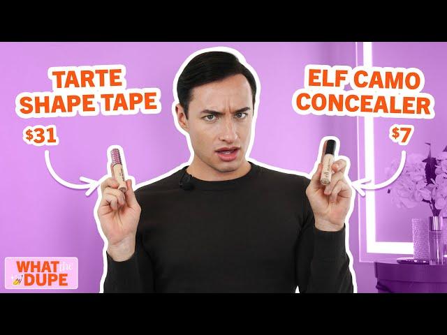 $31 Tarte Shape Tape vs. $7 Elf Dupe (Review & Wear Test) | What the Dupe?