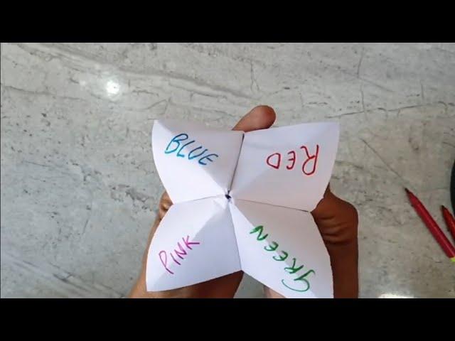 How to make a tip-top paper game / step by step tutorial / Origami/ paper art and craft / fun games