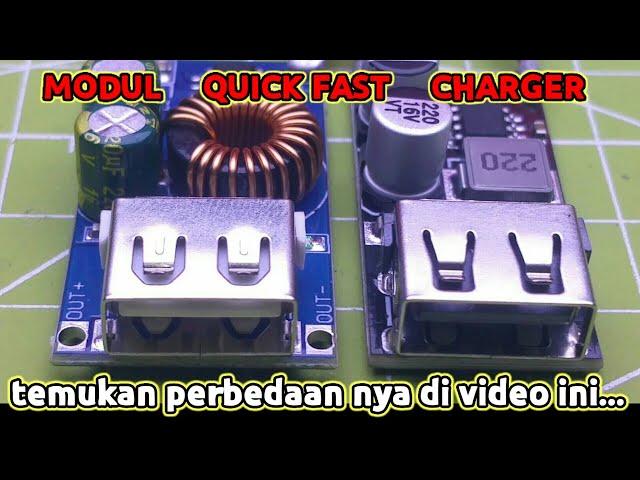 2 MODUL QUICK FAST CHARGER YANG BEDA. mari kita tes.....