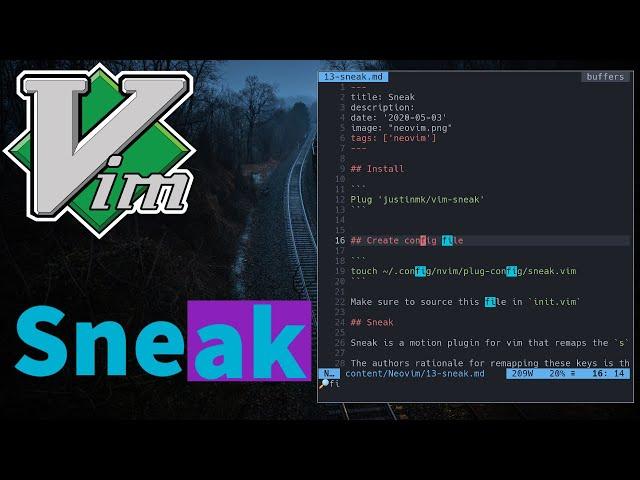 Neovim - Sneak is a better way to navigate text