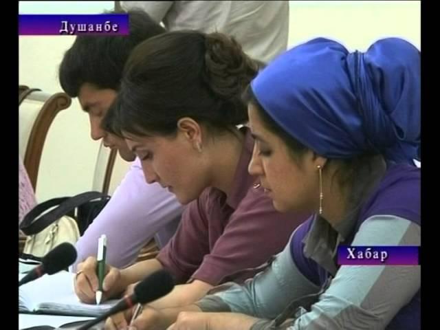 Press Cafe on Tajikistan in WTO. Dushanbe, Sep 30, 2014. TV Jahonnamo